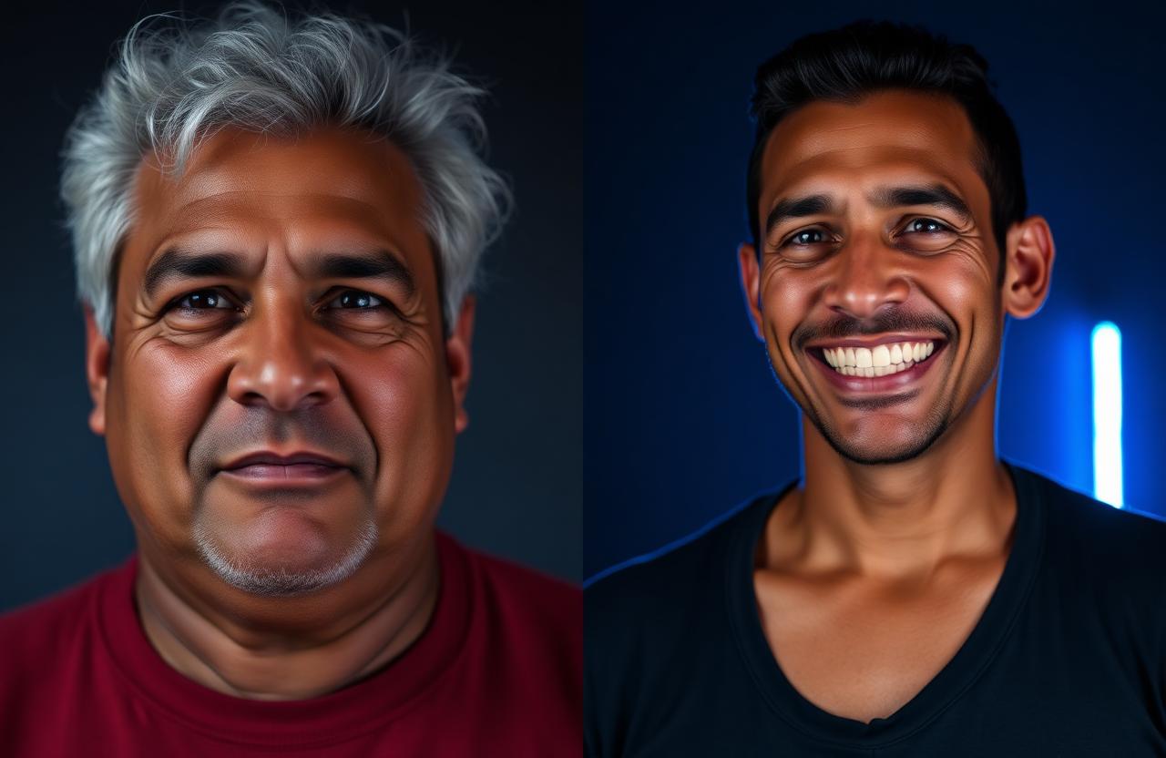 Antes e depois